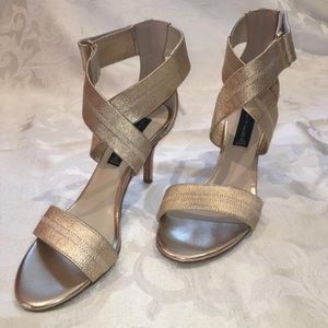 Steven by Steve Madden Gold Vaale Sandals